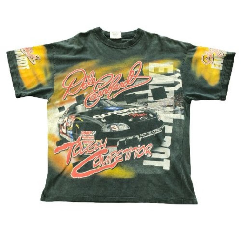 Chase Authentics Dale Earnhardt Tough Competitor Racing Grey T-Shirt - Size 2XL